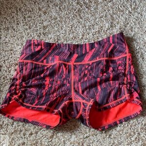 Zella Women's Red and Black Athletic Shorts